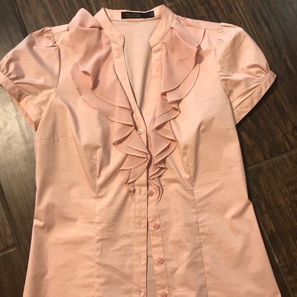 Blush pink dress shirt from The Limited - Picture 1 of 3